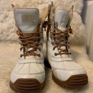 UGG White Adirondack II Boots